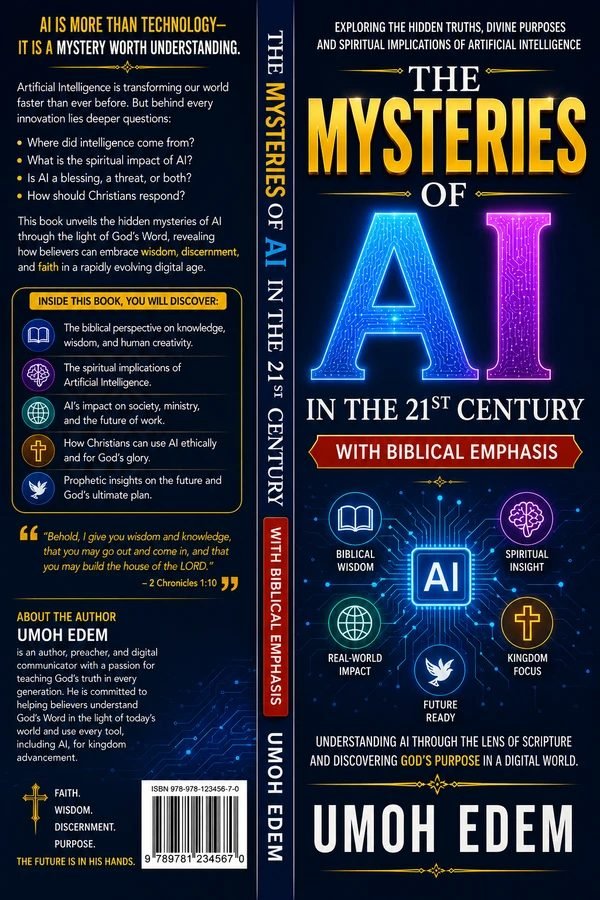 Book cover: The Mysteries of AI in the 21st Century - with Biblical Emphasis