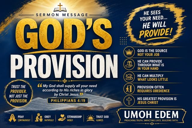 Sermon poster: God’s Provision