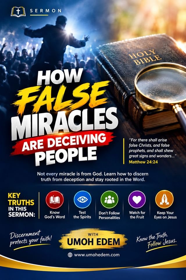 Sermon poster: How False Miracles Are Deceiving People